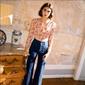 Rouje Paris Mimi Blouse Size 36 S 4 Like New